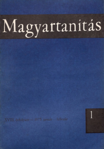 Komr Pln szerk. - Magyartants 1975/1.,2.,4.-5. szm