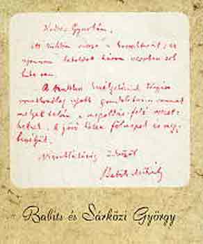 Babits �s S�rk�zi Gy�rgy: Levelek, tanulm�nyok