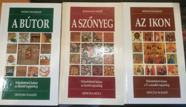 Riccardo Montenegro, Enza Milanesi, Olga Popova, Jengelina Szmirnova, Paola Cortesi - 3 db Műkincshatározó: A bútor + A szőnyeg + Az ikon