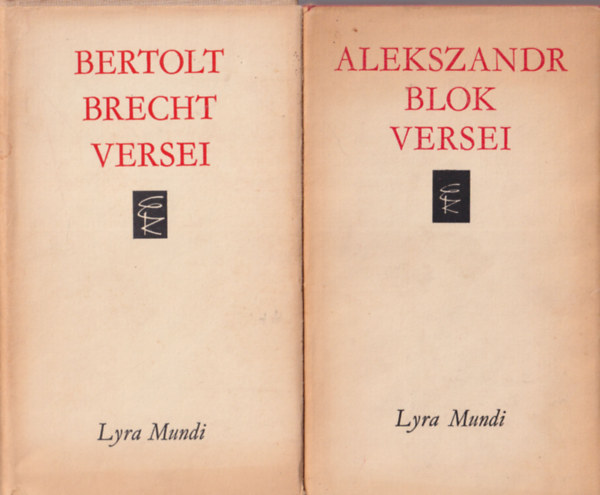 �prily Lajos (ford.) - 4 db verses k�tet ( Lyra Mundi ) Alekszandr Blok versei + Bertold Brecht versei + Slowacki versei + Mihail Lermontov versei