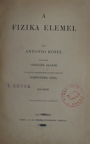 Antonio Riti - A fizika elemei I-II