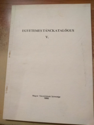 Egyetemes tnckatalgus V.