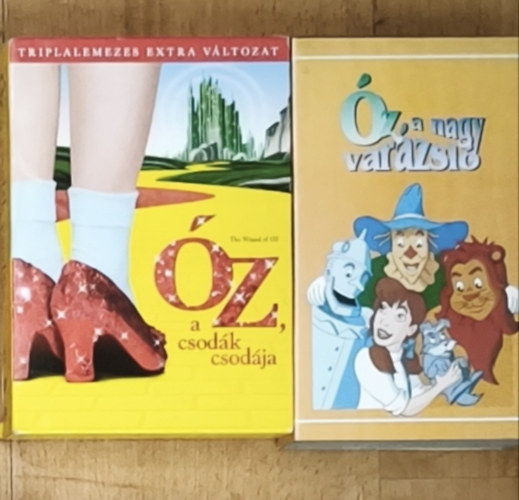 Óz, a nagy varázsló VHS kazetta + Óz, a csodák csodája DVD-Triplalemezes extra változat