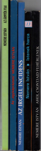 Nemere István - Nemere István könyv ( 5 db együtt ) 1. Istenek harca, 2. Az Irgill incidens, 3. Az " agykápráztató " , 4. Ahol csontjaid fehérednek, 5. Az árnyék fiai