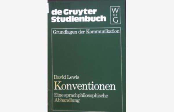 David Lewis - Konventionen - Eine sprachphilosophische Abhandlung