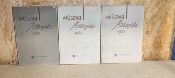 Jnszky Lajos szerkesztette - Mszaki bibliogrfia 1968-1970 (hrom ktet)