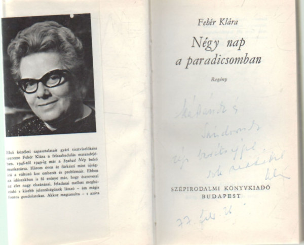 Fehr Klra - Ngy nap a paradicsomban