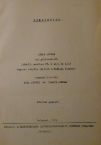 Boda György - Tamásy András (szerk.) - Hőerőművek