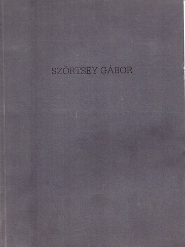 Sz�rtsey G�bor