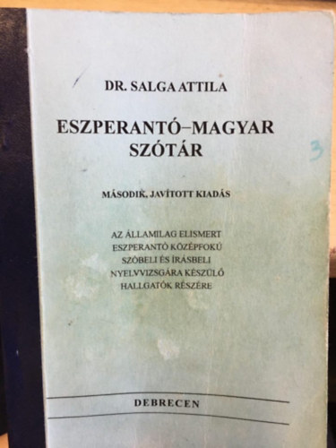 Dr. Salga Attila (szerk.) - Eszperant-magyar sztr