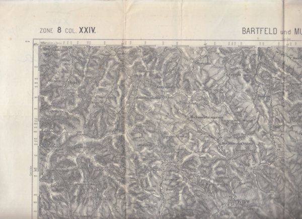 Bartfeld und Muszyna (B�rtfa �s Muszyna t�rk�pe) (Zone 8. Col. XXIV.)