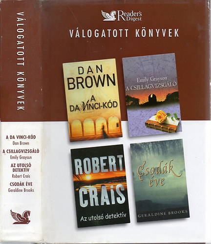 Reader's Digest Vlogatott knyvek: A Da Vinci-kd - A csillagvizsgl - Az utols detektv - Csodk ve