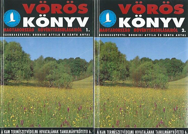 Borhidi Attila-Snta Antal - Vrs knyv - Magyarorszg nvnytrsulsairl 1-2. (24 oldalas sznes kpmellklettel)