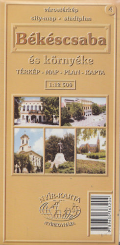 Békéscsaba és környéke térkép 1:12 500