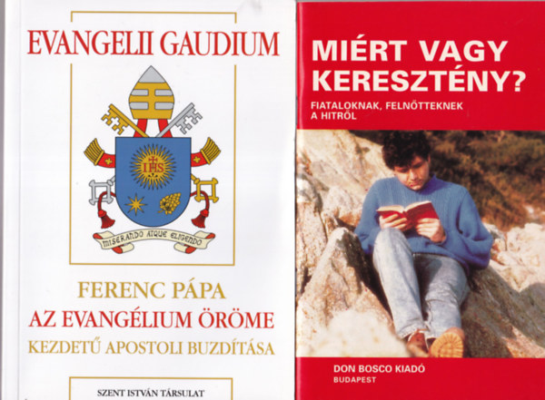 Szab Ferenc S.J., Triznya Mtys, M. Costa, R. Giordano - 3 db vallsi knyv ( egytt ) 1. Mirt vagy keresztny? 2. Ferenc ppa az evanglium rme kezdet apostoli buzdtsa, 3. Mieltt szrknek a sznek