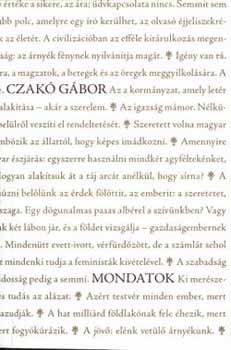 Czak Gbor - Mondatok
