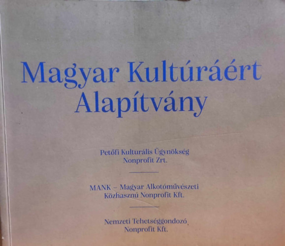 Nemzeti tehetsggondoz - Magyar kultrrt Alaptvny