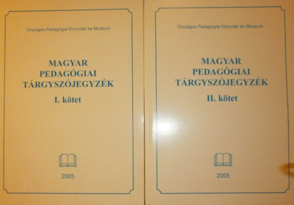 Magyar pedagógiai tárgyszójegyzék I-II.