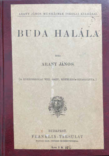 Arany Jnos - Buda halla