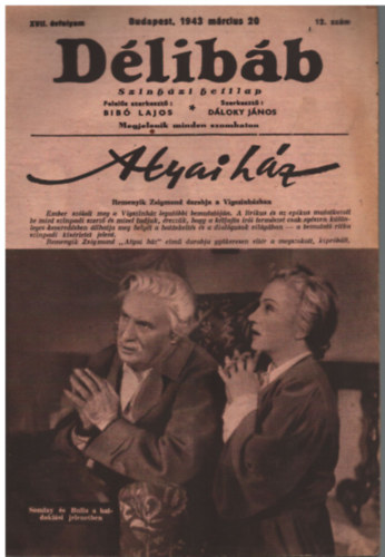 Bib� Lajos (f�szerk.), D�loky J�nos - D�lib�b - 1943. m�rcius 20. (12. sz�m)