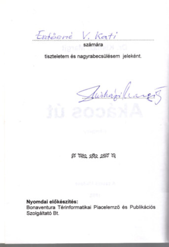 Dr. Kish�zi Margit - Ak�cos �t - kisreg�ny- dedik�lt