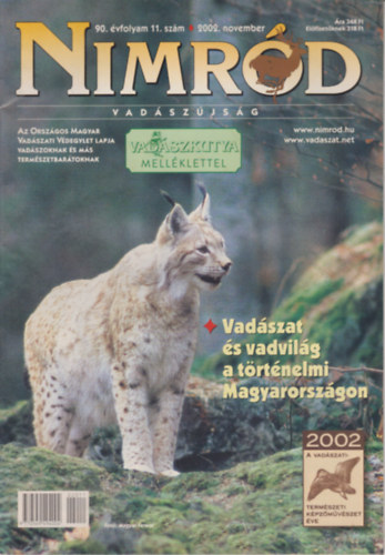 Dr. Zoltn Attila - Nimrd vadszjsg 2002. november - 90. vfolyam 11.