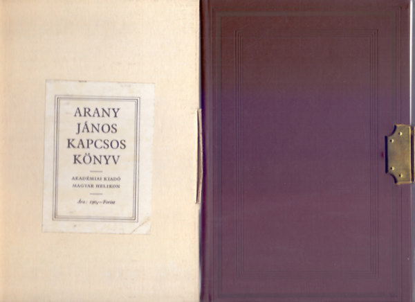 Arany János - Kapcsos könyv Hasonmás - Tokban)