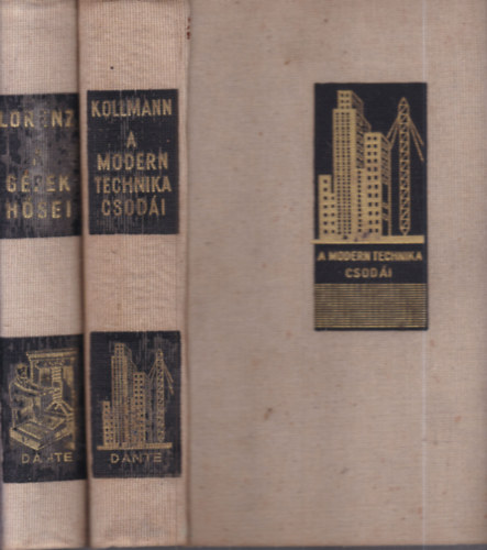 Franz Kollmann, Friedrich Lorenz - 2 db. technikatörténet (A modern gépek csodái + A gépek hősei)