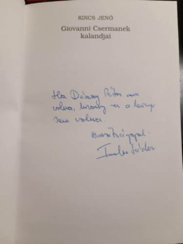 Kincs Ern - Giovanni Csermanek kalandjai