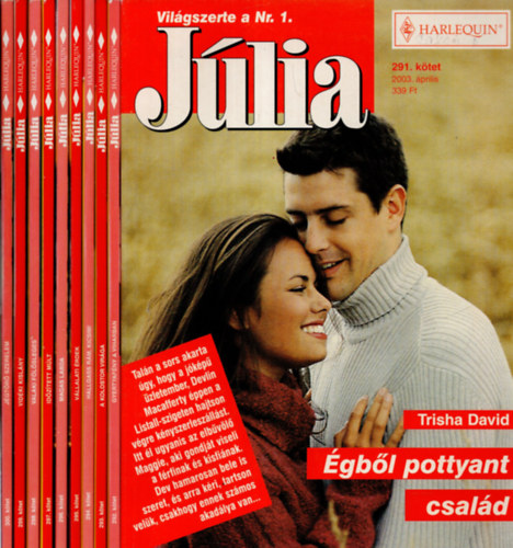 Cathy Williams, Helen Bianchin, Janelle Denison - 10 db  Jlia magazin 291-300. fzet ( gbl pottyant csald, Gyertyafny a viharban, A kolostor virga, Hallgass rm, kicsim ! Vllalati rdek, Magas labda, Idztett mlt, Valaki flsleges, Vidki kislny, Jgtr szerelem