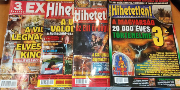 Szcs Rbert (fszerk.) - 4 db Hihetetlen magazin klnszm (kiadsok a termklapon)