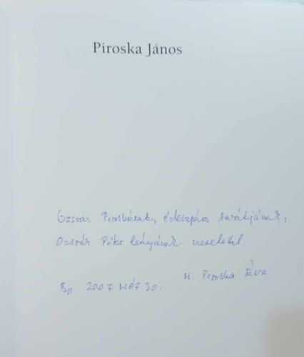 Rappai Zsuzsa - Piroska Jnos - A Tiszatj festje