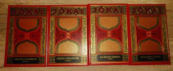 Jókai Mór - Jókai Mór 2 műve 4 kötetben: Fekete gyémántok I-II., Az arany ember I-II.