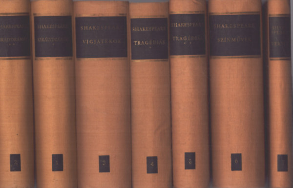 William Shakespeare - Shakespeare sszes mvei I-VII. (Kirlydrmk I-II. - Vgjtkok - Tragdik I-II. - Sznmvek - Versek)