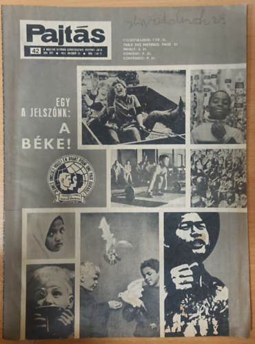 Vasvri Ferenc (szerk.) - Pajts XXV. vfolyam, 42. szm (1970)