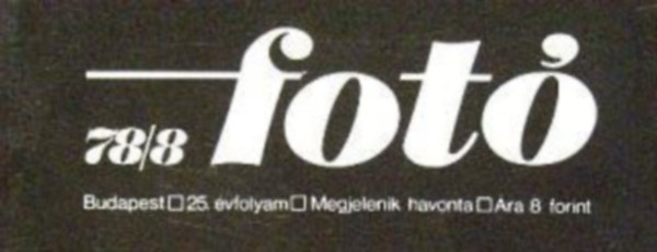 Fot 1978 1-12. szm 25. vfolyam egybektve