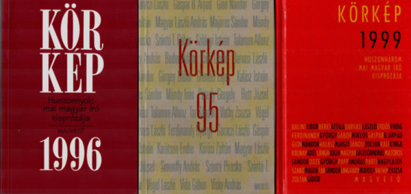 Hegeds Mria szerk., Krmendy Zsuzsanna (szerk.) - 3 db Krkp 1995, 1996, 1999. ktet.