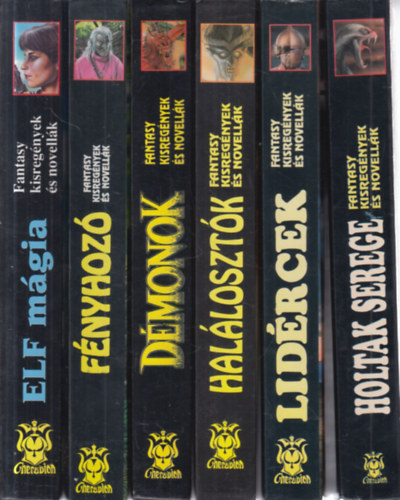 6 db. keménytáblás Cherubion: ELF mágia + Fényhozó + Démonok + Halálosztók + Lidércek + Holtak serege