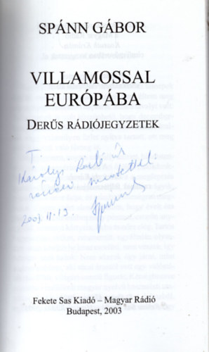Spnn Gbor - Villamossal Eurpba - Ders rdijegyzetek (Dediklt)
