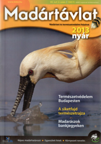 Ujhelyi Pter (szerk.) - Madrtvlat - Madrtani s termszetvdelmi folyirat (XX. vf. 2. szm - 2013/nyr)
