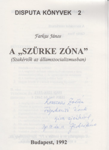 Farkas Jnos - A 'szrke zna' 1992