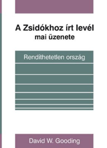 A Zsidkhoz rt levl mai zenete - Rendthetetlen orszg
