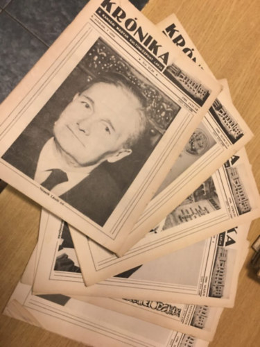 8 db Kr�nika - A kanadai magyar kult�rk�zpont lapja - 6. �vfolyam 1. sz�m, 3. sz�m, 4. sz�m, 5. sz�m, 6. sz�m, 7-8.sz�m, 10. sz�m, 11. sz�m