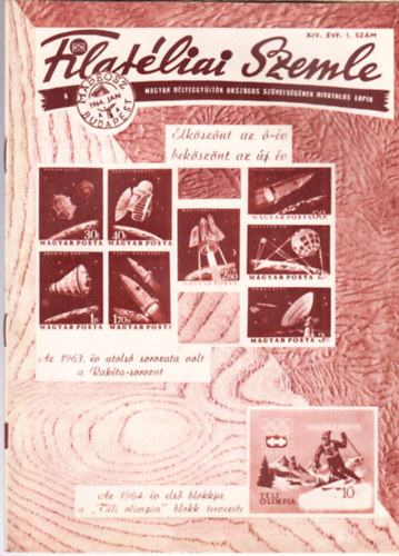 Filatliai Szemle 1964-es teljes vfolyam (1-12, lapszmonknt)