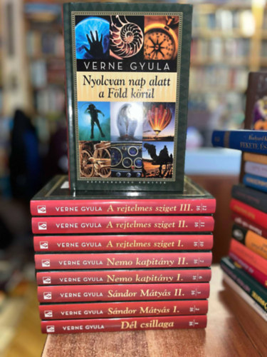 9 db Verne Gyula k�nyv