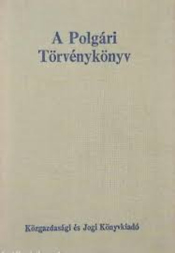 A Polgári Törvénykönyv