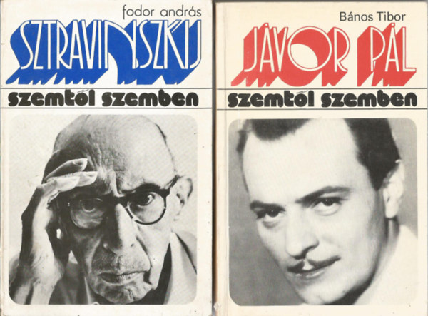 2 db Szemtl szemben knyv, Jbor Pl, Sztravinszkij