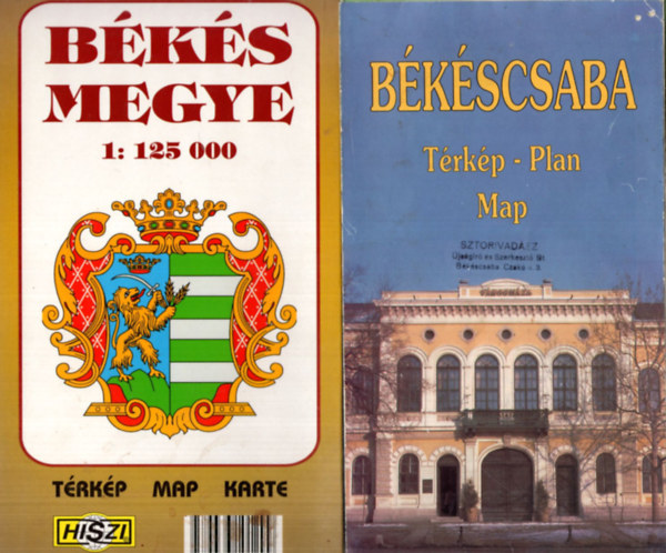 Bkscsaba - Bks megye trkpgyjtemny (9 db egytt)