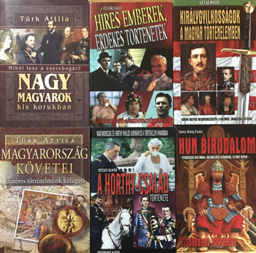 Snta-Balog Csaba, Vcsey Olivr, Trk Attila, Lvai-Pot, Vgvri Lszl - Hres magyarok, hres emberek knyvcsomag (6 ktet)
