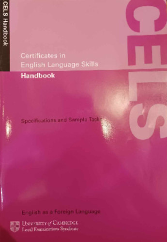 CELS - Certificates in English Language Skills Handbook